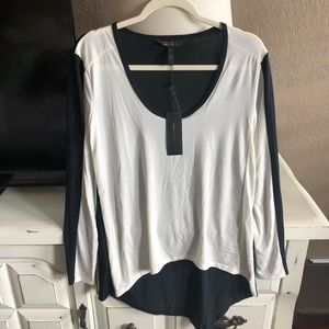 COPY - NWT BCBG color block long sleeve top-S
